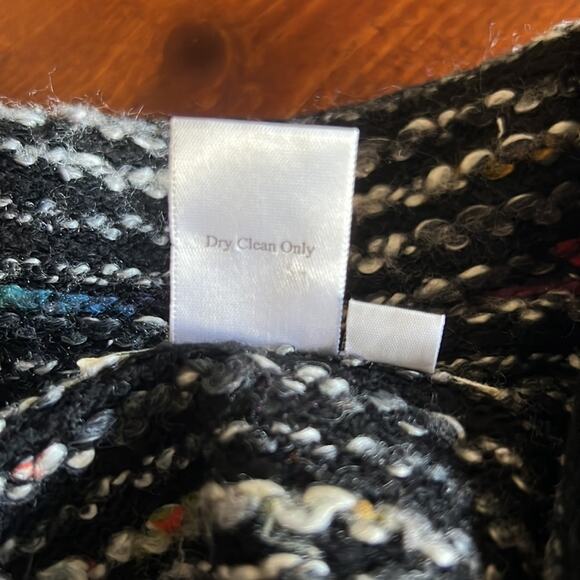 Coldwater Creek Size XS Textured Striped Sweater Cardigan Jacket Knit - Picture 6 of 8